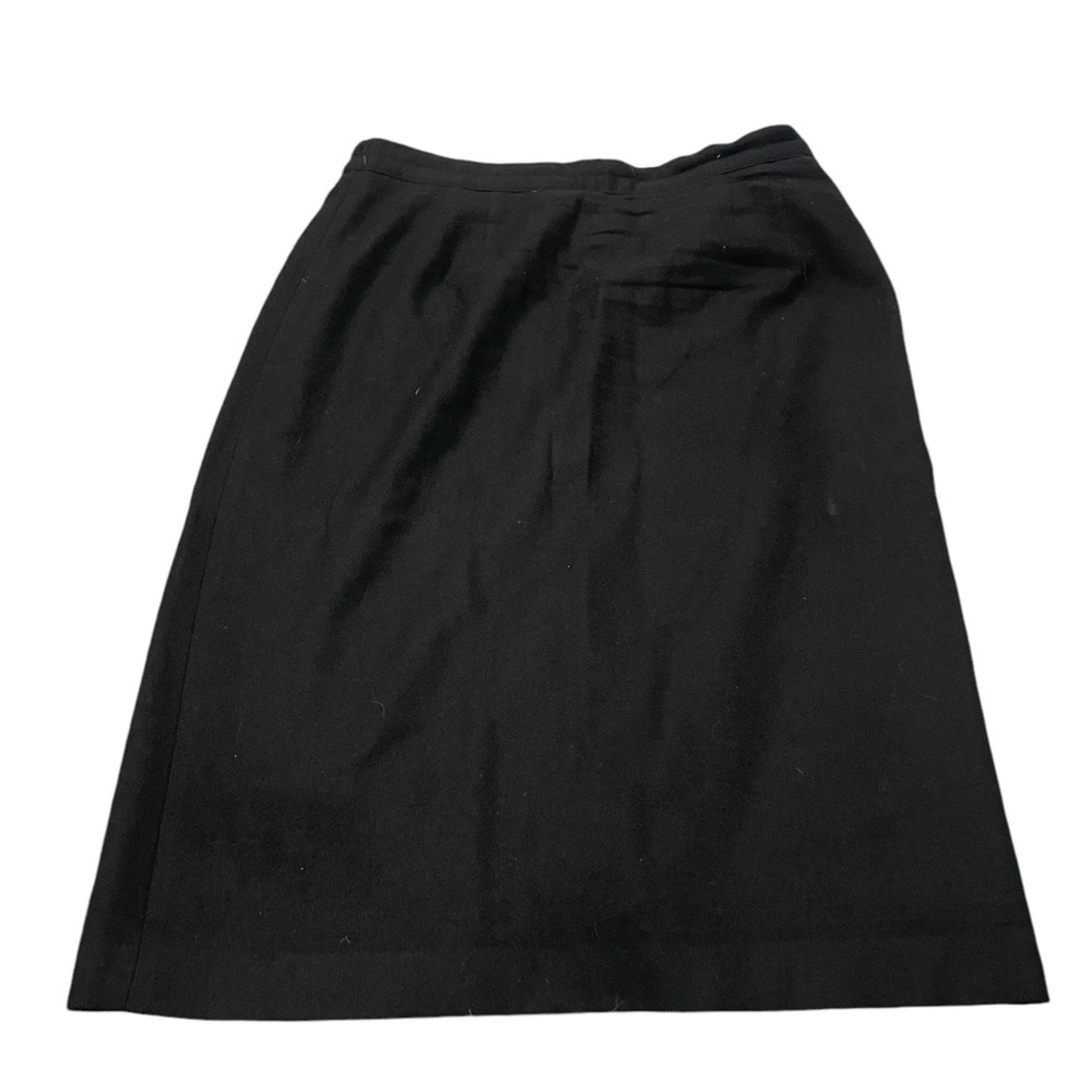 SAG HARBOR Vintage Womens 100% Wool Black Skirt Size 14